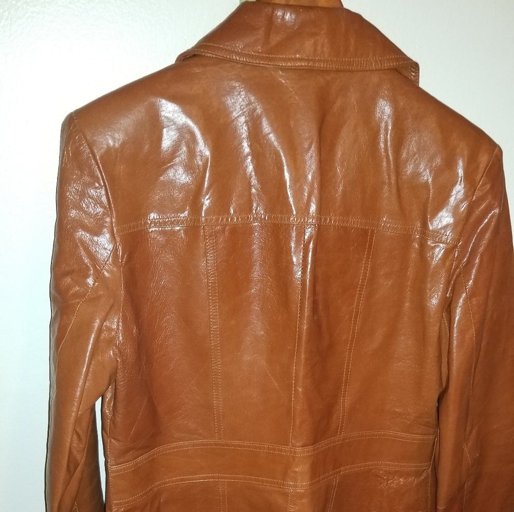 Leather coat